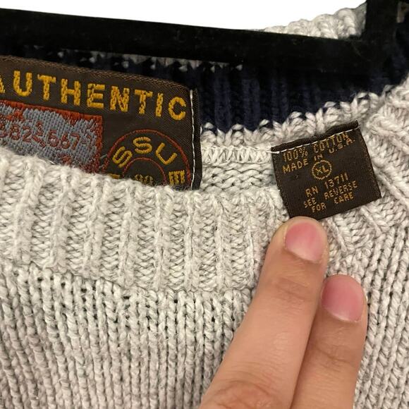 Vintage 90s Authentic Issue Winter Sweater Adult XL - Picture 3 of 3